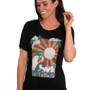 Sun Is Up Top Graphic Tee in Size Small and Medium